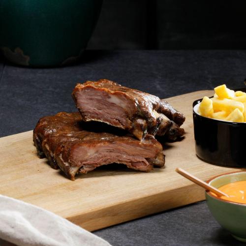 Traditional veal spare ribs