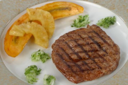 Cuban-style grilled veal steaks from the topside